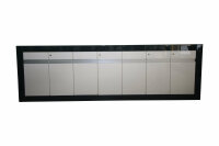 Sideboard Grau-Weiß aus hinterlackiertem Glas gebraucht