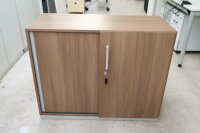 Steelcase Schiebet&uuml;ren Sideboard Nussbaum 2OH 120 cm