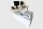 Bene Schreibtisch Delta mit KT Sideboard Weiß und Taupe