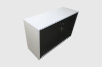 Palmberg Prisma 2 Sideboard 2 OH weiß mit schwarzem Querrollo