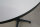 Palmberg Steh-Sitz-Tisch weiß schwarze Kante - hydraulisch höhenverstellbar