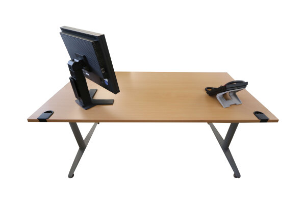 Assmann C-Fuß Schreibtisch Buche 160x80 cm