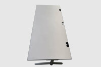Haworth E-Tisch 180x80cm weiß mit grauem Gestell
