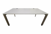 Steelcase Schreibtisch Weiß Taupe 160x80 cm