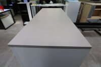 Bene Sideboard 3 OH weiß mit Taupe 120cm