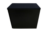 bene CT Rollcontainer schwarz mit Sitzkissen 33 cm breit