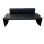 Walter Knoll Together Bench Leder schwarz 177cm breit